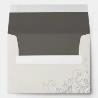 Solid Light Taupe Wedding 5x7 Envelope