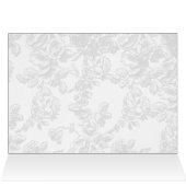Chic Ivory and Teal Vintage Floral Wedding (Inside Horizontal (Top))
