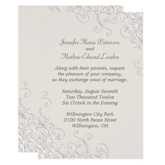 Classic Invitation Wording 6