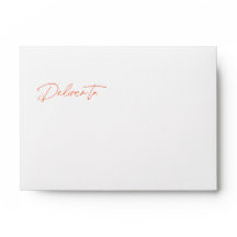 Chic Joyful Stripes Christmas Holiday Envelope