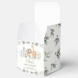 Chic Jungle Animals Greenery Baby Shower Birthday  Favor Boxes