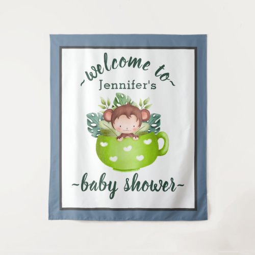 Chic Jungle Animals Greenery Neutral Baby Shower