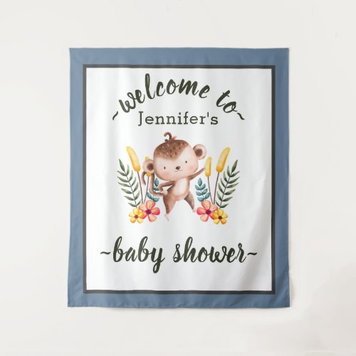 Chic Jungle Animals Greenery Neutral Baby Shower