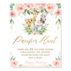 Chic Jungle Animals Pink Floral Pacifier Hunt Game