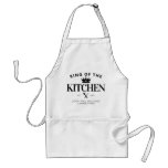 Chic King Of The Kitchen Crown Foodie Dad For Men Adult Apron at Zazzle