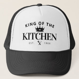 Modern Trendy King of the Kitchen Crown For Men Kitchen Towel, Zazzle