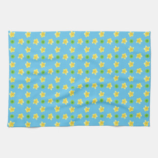 Chic Kitchen Towel: Primroses, Turquoise, Polkas Towel
