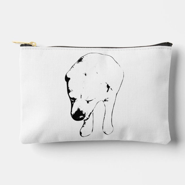 Chic Labrador Lines, Winter Polish Accessory Pouch (Front)