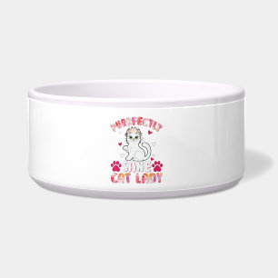 Chic Lady Cat, Purrfectly Sane Cat Lady Bowl