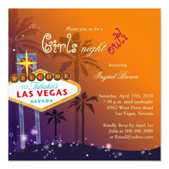 Chic Las Vegas Bachelorette Party Invitation | Zazzle.com