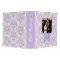 Chic Lavender Damask Wedding Binder