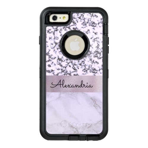 Chic Lavender Marble  OtterBox Defender iPhone Case