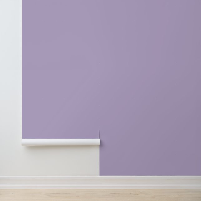 Chic Lavender Purple Solid Color Wallpaper (Application)