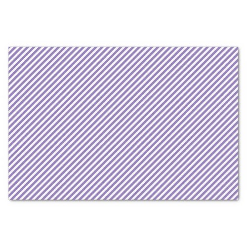 Chic Lavender Violet White Stripes Pattern Tissue Paper