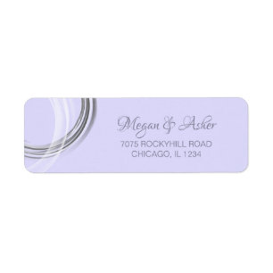 Chic Lavender with Silver Ring Label