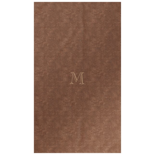 Chic Leather Copper Look Tablecloth (Front)