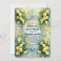 Chic Lemon Mediterranean Summer Bridal Shower