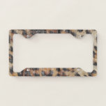 Chic Leopard Animal Print Sparkle License Plate Frame