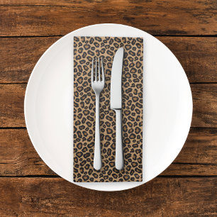 Chic Leopard Pattern Cloth Napkin