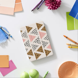 Chic Leopard & Pink Triangle Pattern iPad Mini Cover