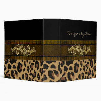 Chic Leopard Print Avery Binder