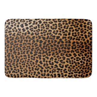 Chic Leopard Print Bath Mat Glamoratti 