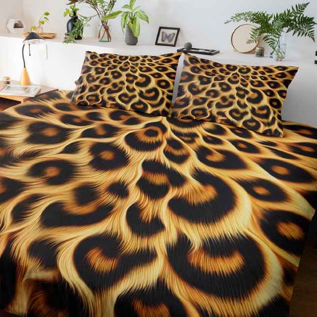 Chic leopard print duvet for cozy bedrooms cover (Creator Uploaded)