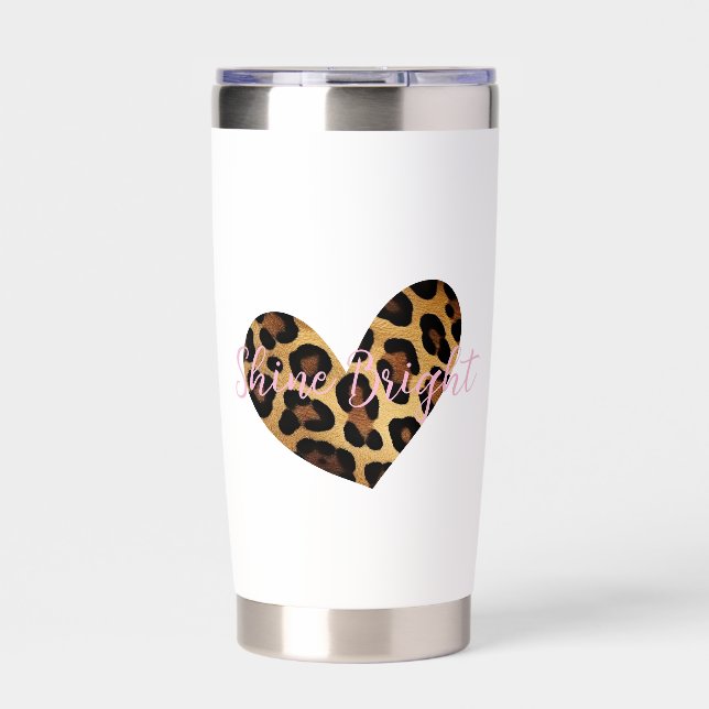 Chic Leopard Print Insulated Tumbler (Front)