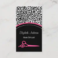 Striped Pattern Rose Business Loyalty Punch Card, Zazzle