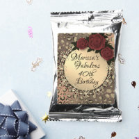 Chic Leopard Rose Fabulous 40th Birthday   