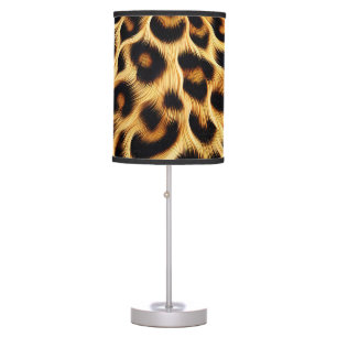 Chic leopard skin table lamp for cozy bedrooms