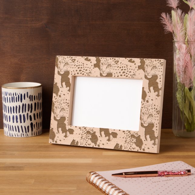 Chic Leopards Engraved Frames (Left)