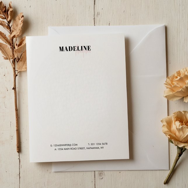 Chic Light Pink Girly Business Notepad (Creator Uploaded)