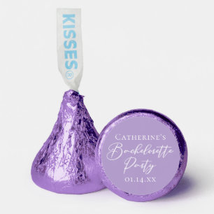 Chic Lilac Purple Bachelorette Party Custom Hershey®'s Kisses®