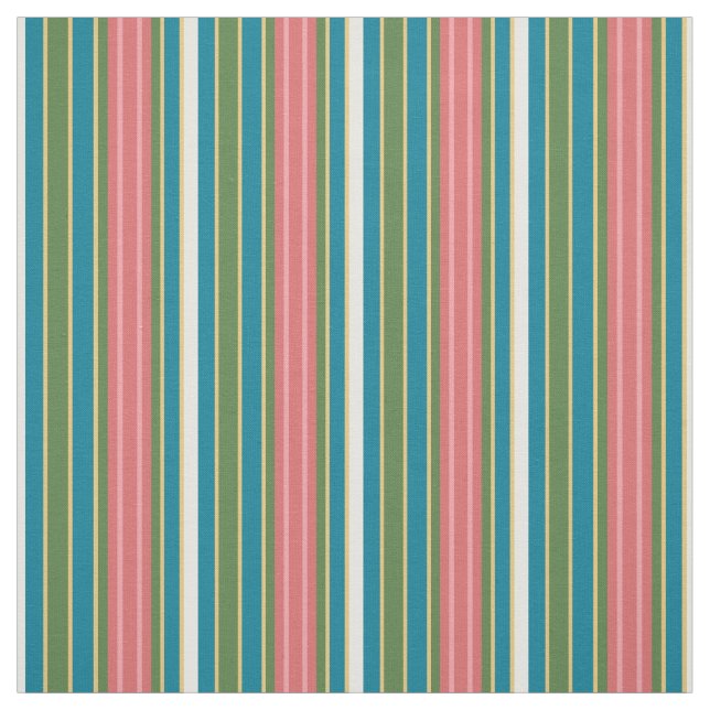 Chic Lily Pond Deckchair Striped Custom Fabric (Swatch)