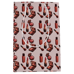 Chic Lipstick Pattern Medium Gift Bag