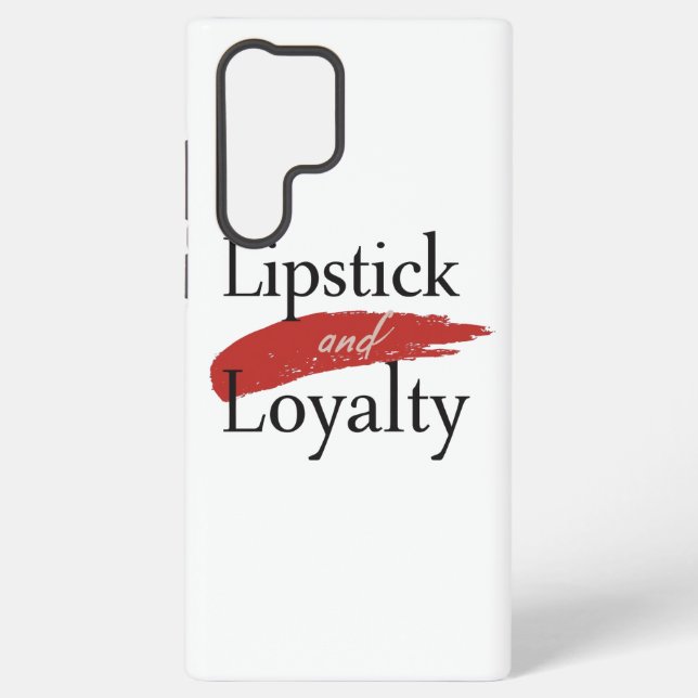 Chic Lipstick Smear and Loyalty Samsung Galaxy Case (Back)