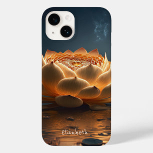 Chic Lotus Flower Case-Mate iPhone 14 Case