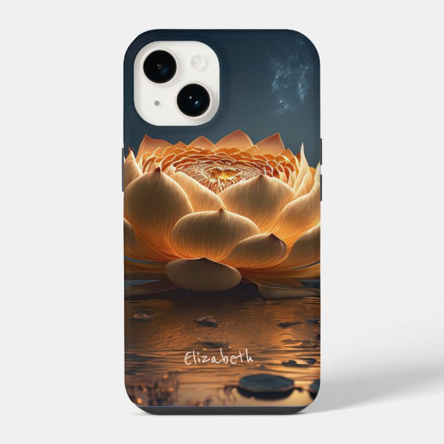 Chic Lotus Flower Iphone Case (Back)