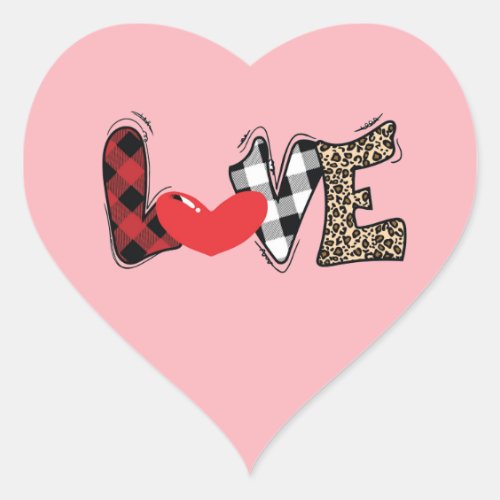 Chic Love Heart Sticker