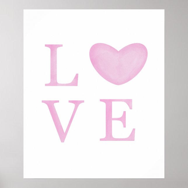 Chic Love Pink Poster (Front)