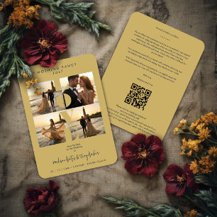 Chic Love Quote Elegant Modern 4 -Photo Wedding Save The Date