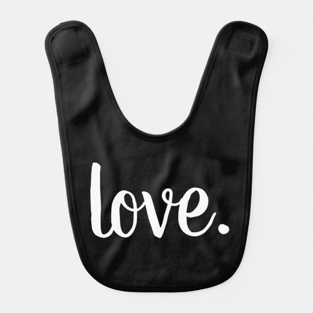 chic LOVE. script | Baby Bib (Front)