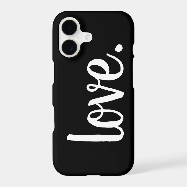 chic LOVE. script Iphone Case (Back)