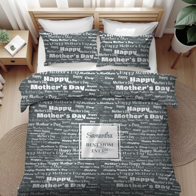 Chic Loving Personalized Gift for Mother Lettering Duvet Cover (Chic Loving Personalized Gift for Mother Lettering Duvet Cover)