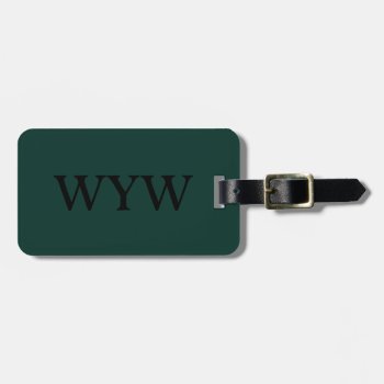 Chic Luggage/bag/gift/tag 09 Emerald Green  Solid Luggage Tag by GiftMePlease at Zazzle