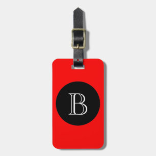 CHIC LUGGAGE/BAG TAG_01 RED/BLACK/MONOGRAM LUGGAGE TAG