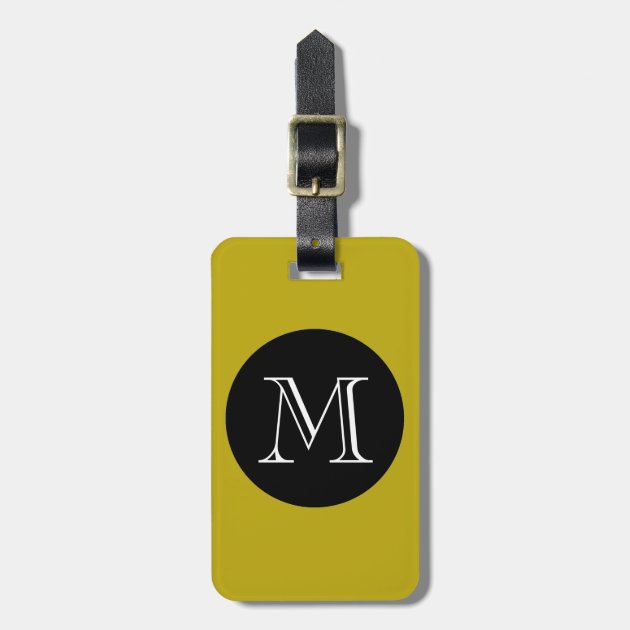 monogram bag tag