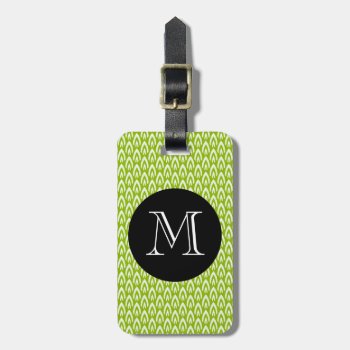 Chic Luggage/bag Tag_modern 64 Green/white/black Luggage Tag by GiftMePlease at Zazzle