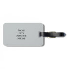 CHIC LUGGAGE/BAG TAG_MODERN "Mr & Mrs" GRAY/BLACK
